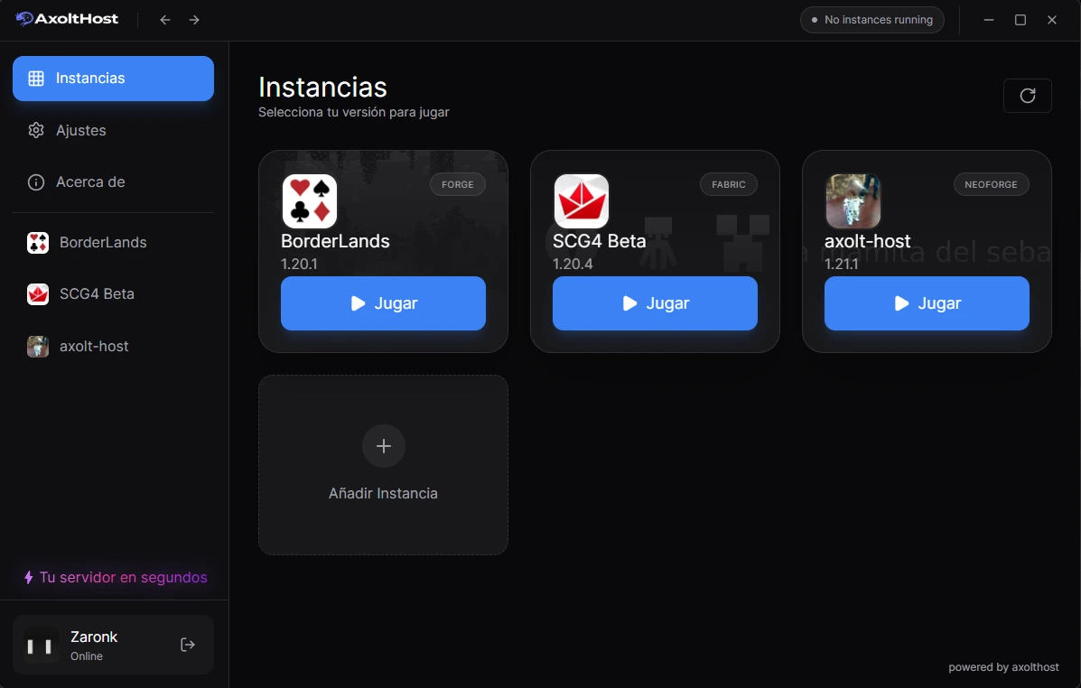 Launcher AxoltHost Preview